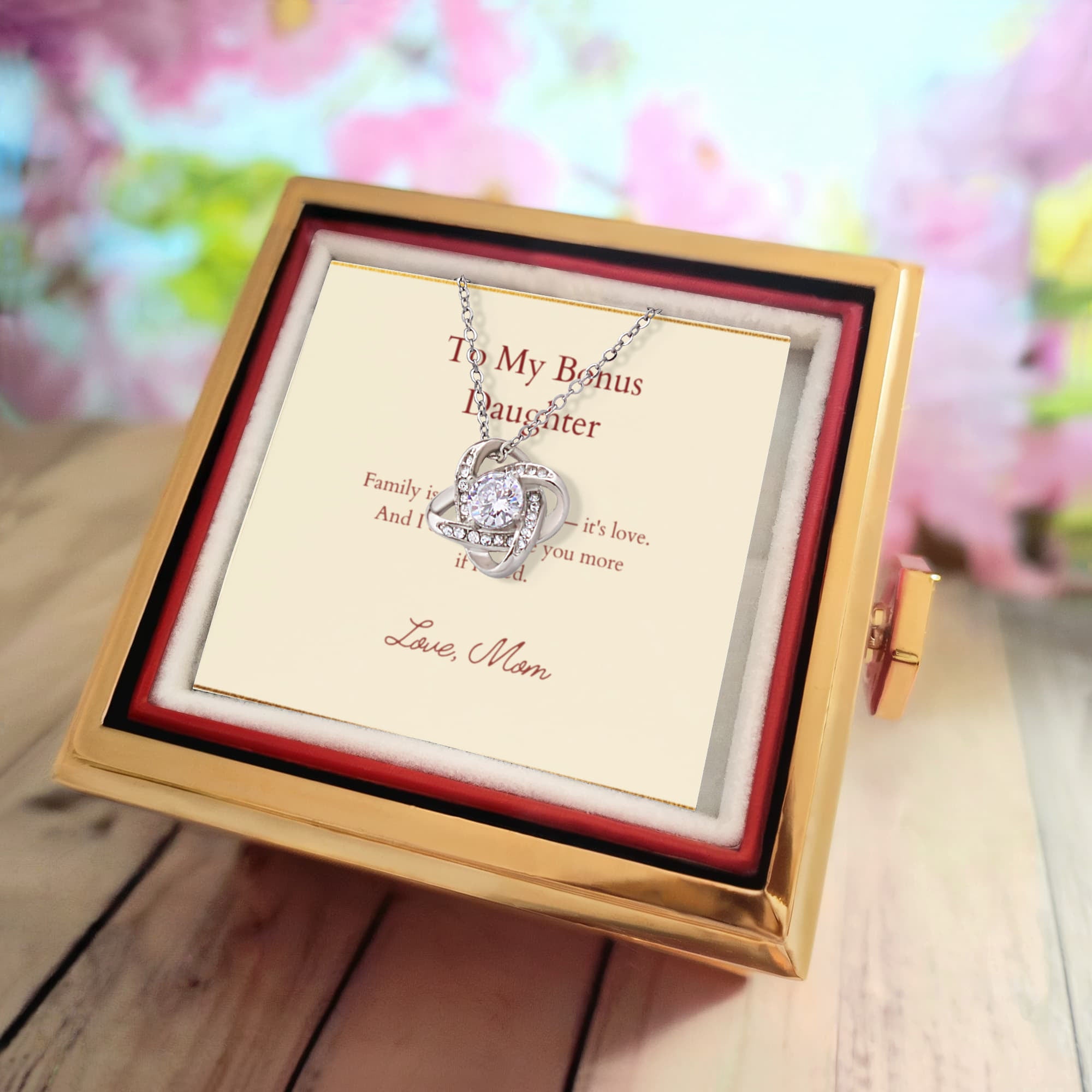Love Knot - Rotating Rose Gift Box