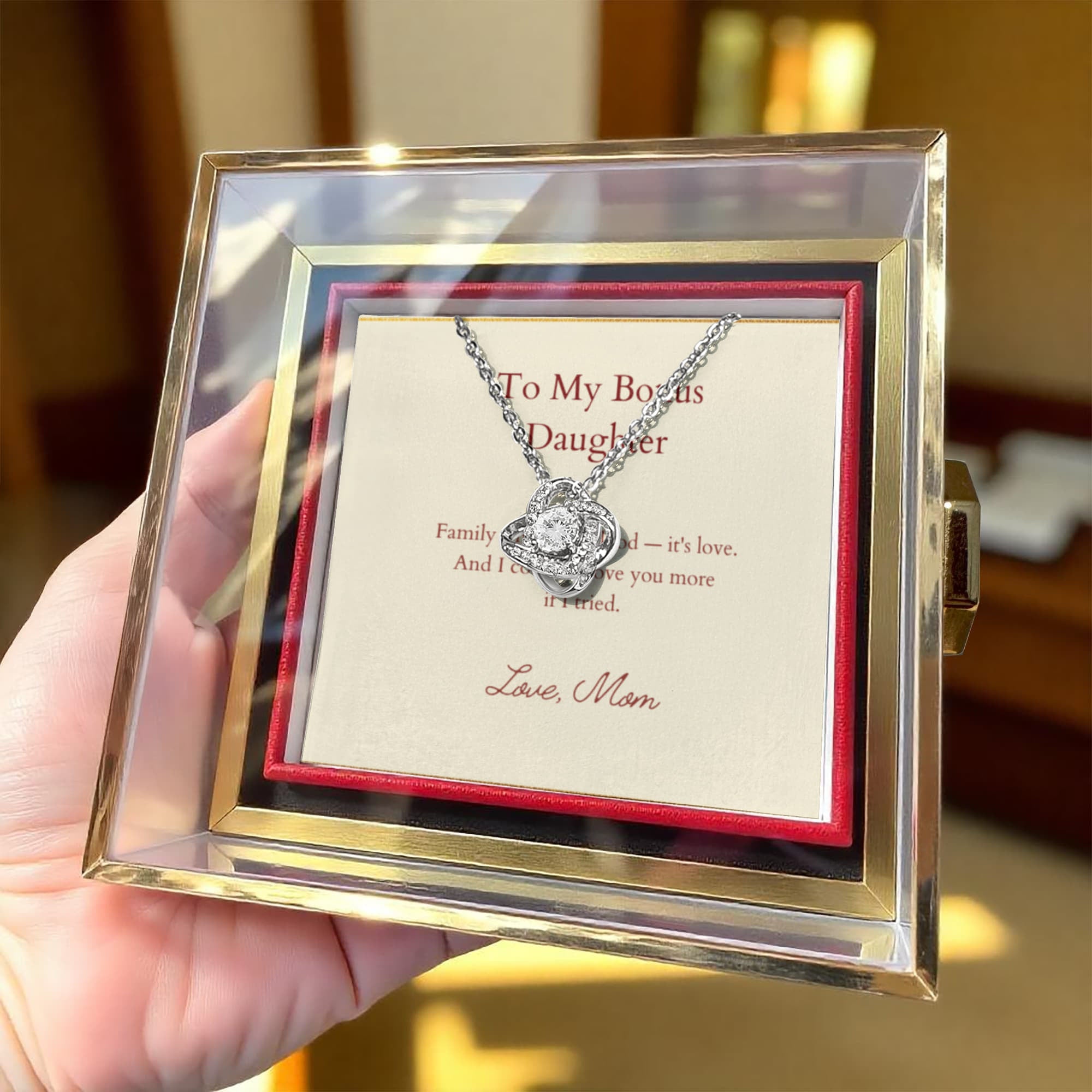 Love Knot - Rotating Rose Gift Box