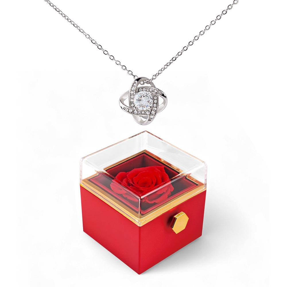 Love Knot - Rotating Rose Gift Box NO MC