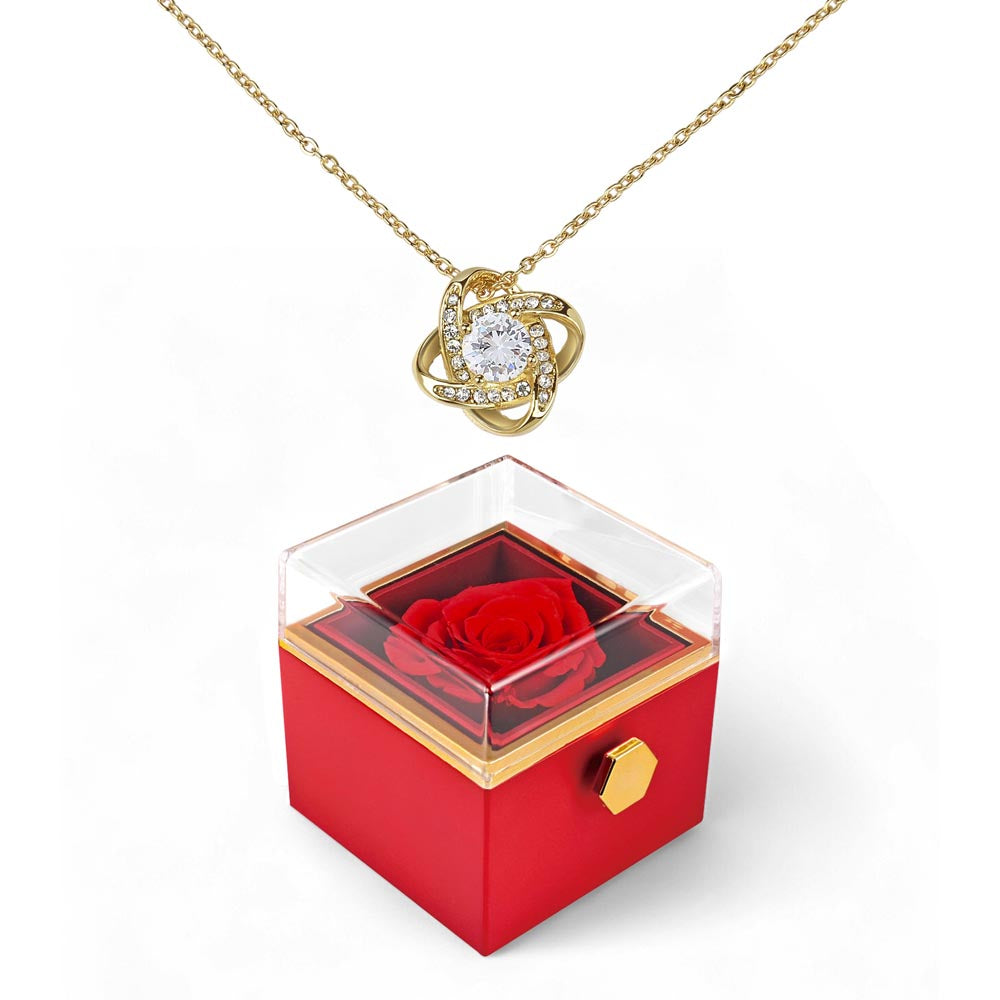 Love Knot - Rotating Rose Gift Box NO MC