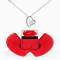 Forever Love Necklace - Red Heart Rose Box